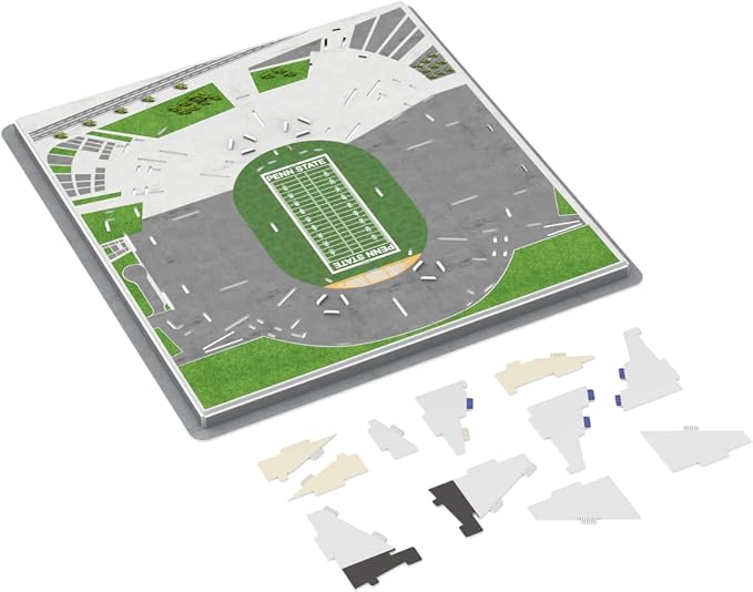 Pro-Lion 3D Jigsaw Puzzle of Beaver Stadium – 134 Pieces | Penn State Nittany Lions College Football Model | NCAA Football Stadium Building Kit | Creative Gift for Men, Boys & Kids Aged 8+