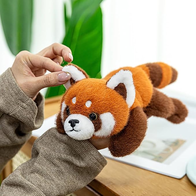 7.8inch Raccoon Stuffed Animal, Red Panda Plush Toy, Birthday Xmas Gift for Kids (Raccoon)