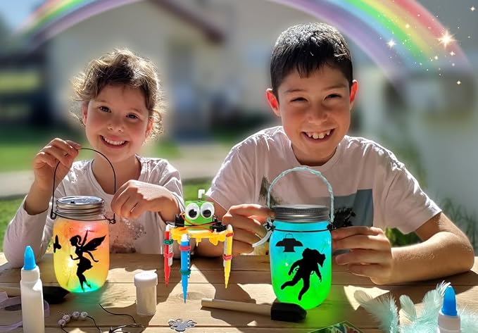 Make Your Own Girls STEM Toy - Fairy Night Light Craft Set & DIY Robotic Kit - Fun Birthday Present for Girls Ages 6 7 8 9 10 11 12 Years Old