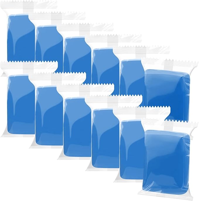 Air Dry Clay, 12 Packs Molding Clay, Soft Modeling Clay for Kids, Age 3-12, Air Dry Clay for Adults, Light Weight, Perfect Clay for Crafts, Dark Blue