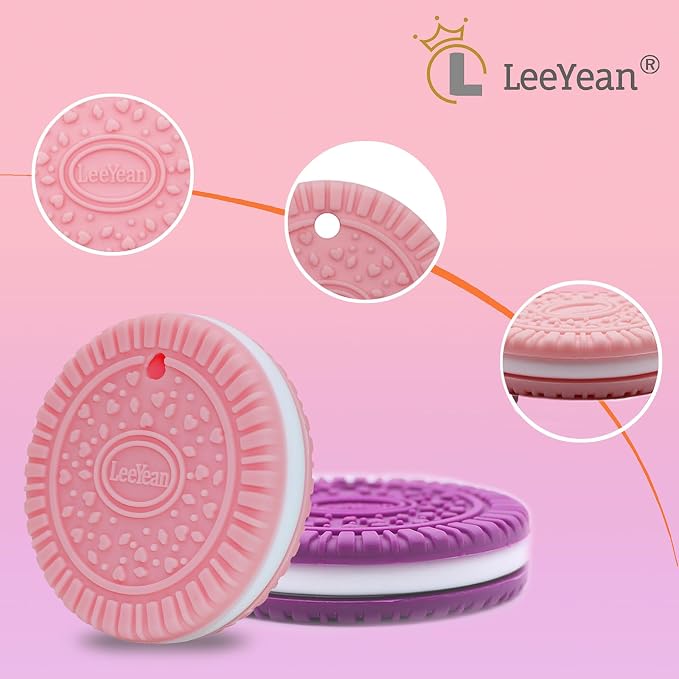 Chewy Necklaces for Sensory Kids Girls, 2 Pack Silicone Sensory Chewy Necklace for Boys with Chewing, Autism, ADHD, SPD, Oral Motor Anxiety Pendant for Adults