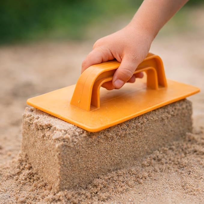 Miniland Beach Essentials, Sand Toys, Outdoor Toys for Toddlers 1-3, Beach Toys for Toddlers 1-3, Outdoor Play for Beach Vacations and Pool Fun | ECO Construction Sand Set