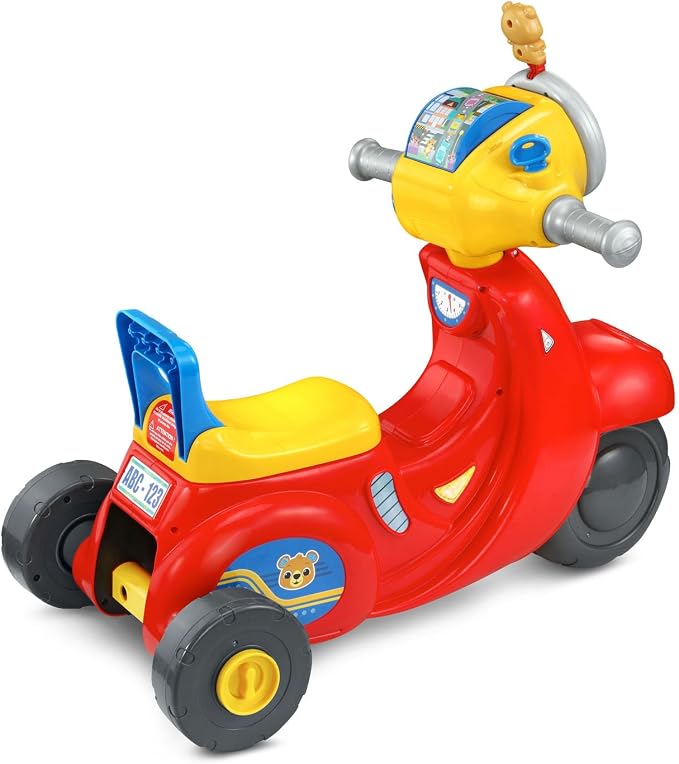 VTech 2-in-1 Map and Go Scooter for Toddlers, Red