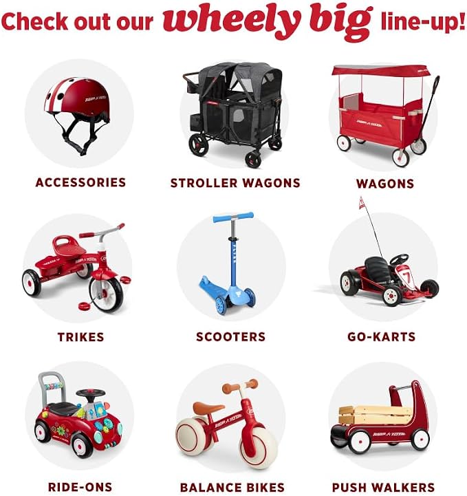 Radio Flyer My 1st Scooter, Blue, for Kids 2-5 Years Old, Extra Wide Base for Balance, 2 Front Wheels for Added Stability, Easy to Use Foot Brake, 3 Wheel Scooter for Kids (Amazon Exclusive)