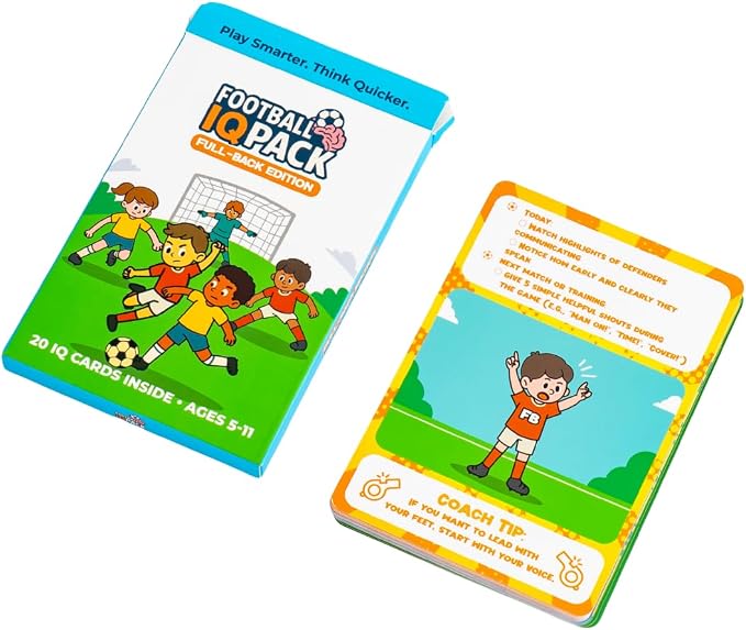 Soccer IQ Cards by Football IQ Pack™ – Build Game Intelligence (Ages 5–11)