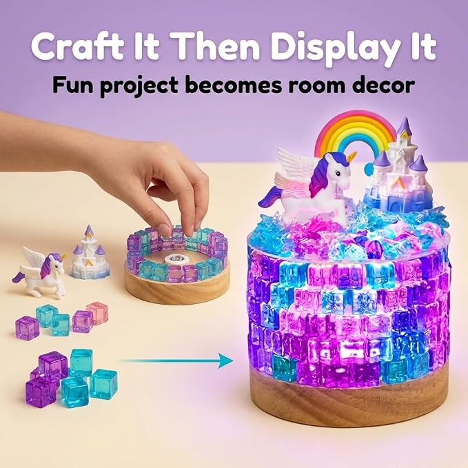 Make Your Own Unicorn Night Light for Girls - Gifts for 7 8 9 10 11 12 Year Old Girls Birthday Gift Unicorn Gift Craft Kits, Crafts for 8-12 Years Old Girl, DIY Arts and Crafts for Kids LED Lamp