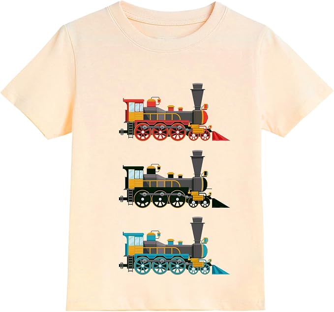 Todder Boys Shirt Kids Trains Bug Retro Nature Cool Tees Tops 2-7 Years