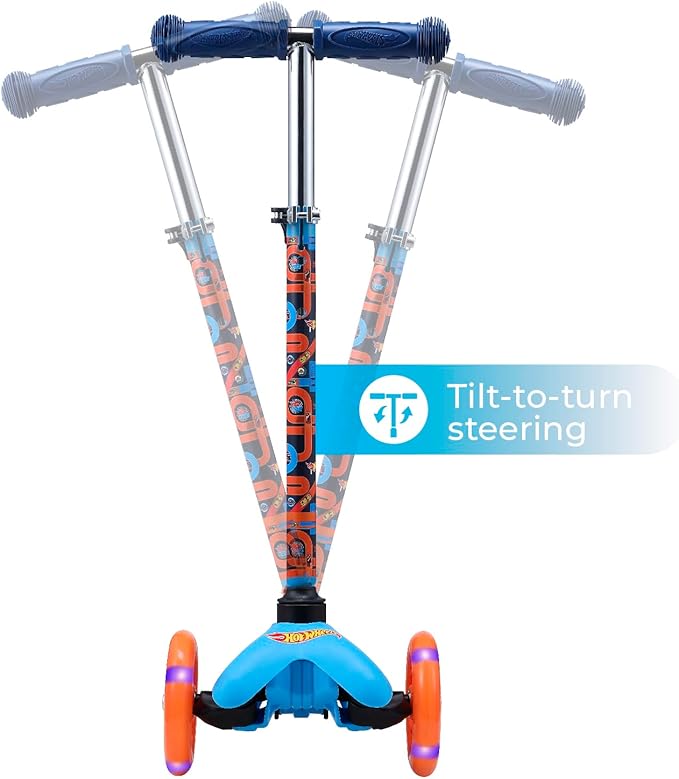 Kick Scooter for Kids, 3 Wheel Self Balancing, Light Up LED Wheels
