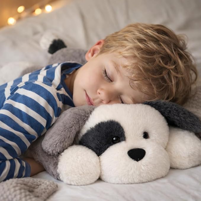 Weighted Dog Stuffed Animal Soft Weighted Plushes Cute Dog Plush Toy Birthday Gifts for Kids Boys Girls Adults (20" 4 lbs)