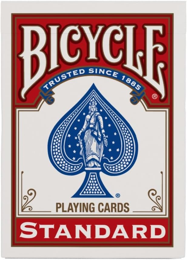 Bicycle Standard Rider Back Playing Cards, Poker Size, 12 Pack, Classic Decks of Cards for Poker, Blackjack, Casino Games & Family Game Night