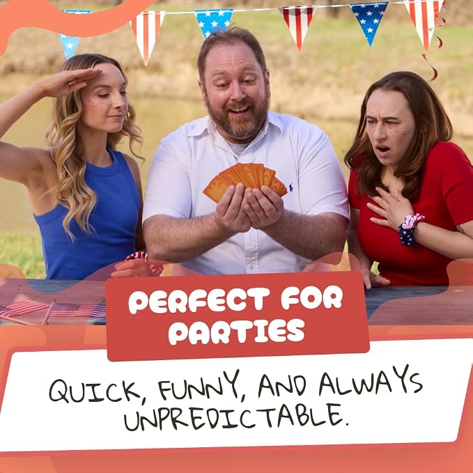 Go F Yourself America Red & Blue! – The Grown Up Go Fish Card Game You've Always Wanted | Hilarious Party Game for Grown Ups, 2+ Players | 104 Cards, 26 Unique Pairs Edition