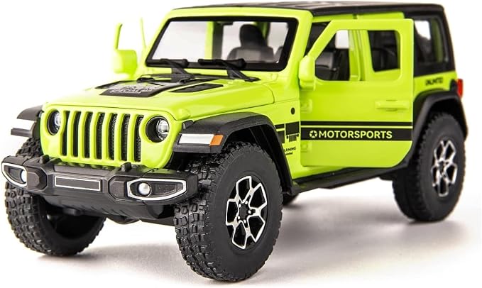 WAKAKAC Compatible for Toy Car 1/32 Die-cast Pull Back Model Car with Sound and Light, Toy Vehicle Cars for Kids Boys Girls Toddler Christmas Birthday Gift Green