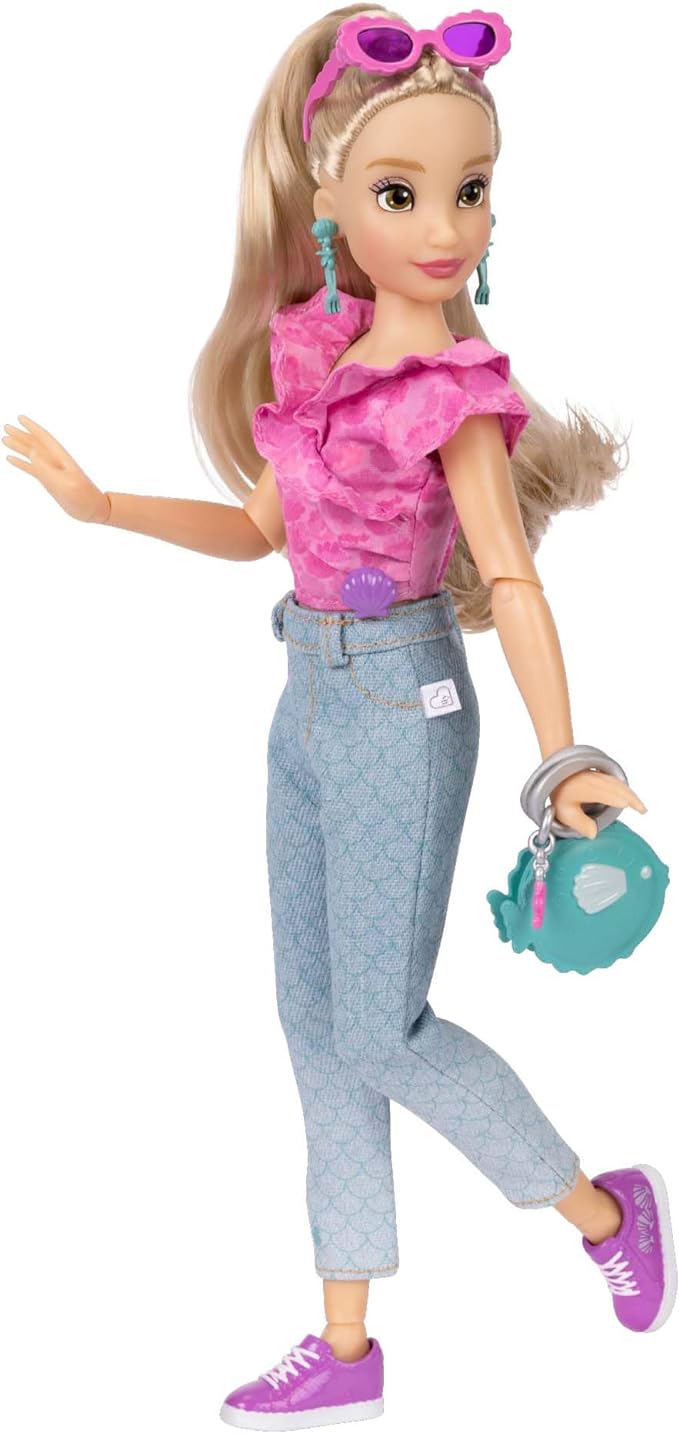 Disney ILY 4EVER Fashion Dolls Ariel 11.5" Tall with 13 Points of Articulation, Two Complete Mix-and-Match Outfits and Mickey Ring for You!
