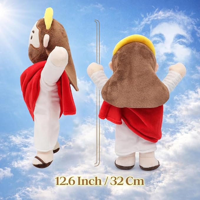 Yelakey 13" Jesus Plush Jesus Stuffed Doll Christian Plushie Doll for Easter Christmas Church Religious Gifts for Kids Adults