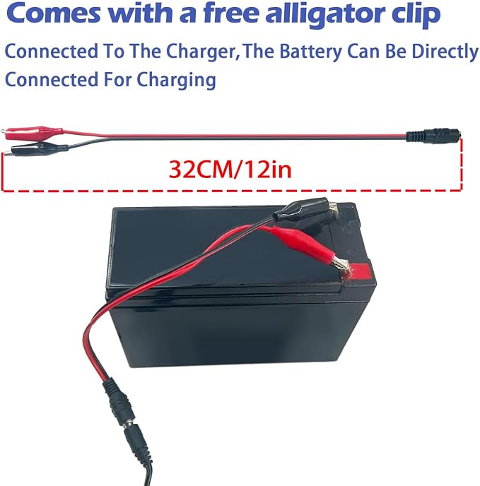 JRRXM 6V 12V 24V Round Charger Charging Port for Kids Power Wheels Ride on Electric Toys Car Replacement Parts,6PCS 25A Fuse Battery Connector Wires Cable Kit Set