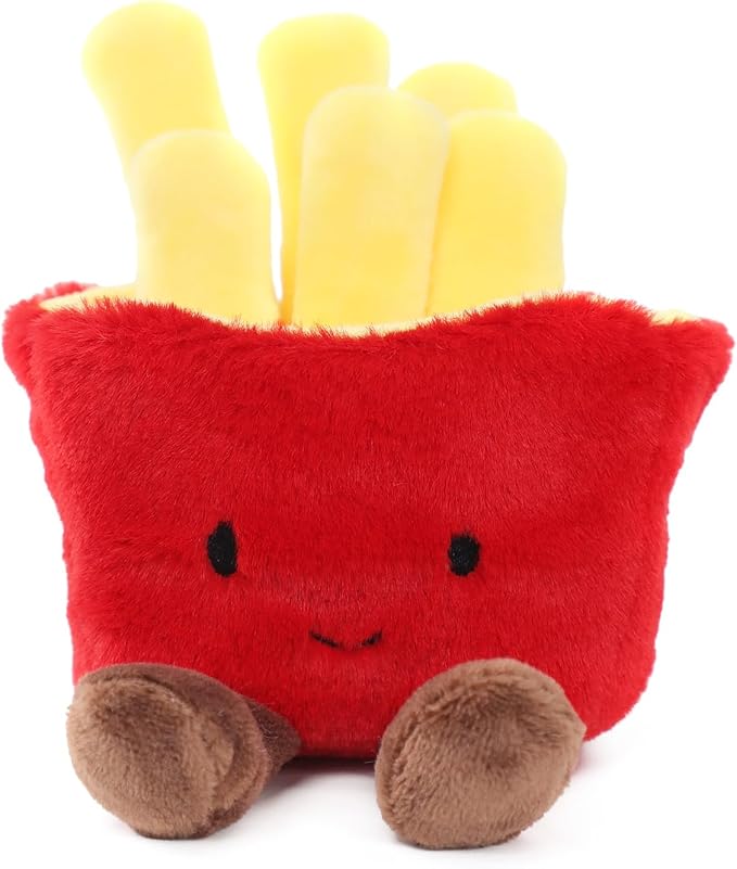 RECUR French Fries Stuffed Animals,Soft Food Plush Toy,Cute Plushie 6 Inches,Adorable Gift for All Ages