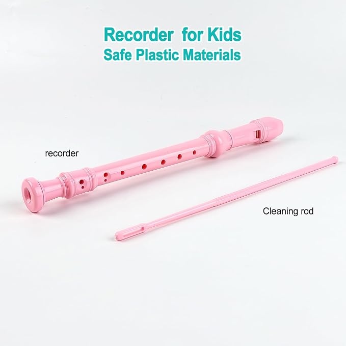 Toddler Musical Instruments Toy Trumpet, Harmonica, Recorder Flute for Kids Baby, Musical Toys Set for Children Boys Girls Ages 2 3 4 5, Pink (Pink)