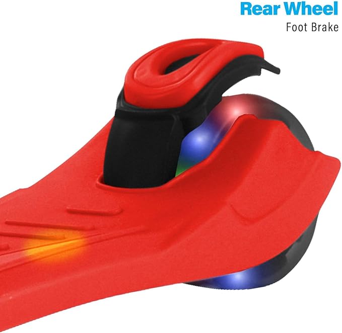 Hover-1 Ziggy Folding Kick Scooter for Kids (5+ Year Old) | Features Lean-to-Turn Axle, Solid PU Tires & Slim-Design, 110 LB Max Load Capacity, Safe