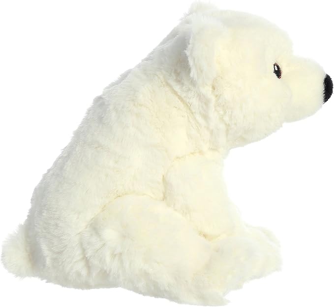 Aurora® Responsibly Made Eco Nation™ Polar Bear Stuffed Animal - Ideal for Playtime Adventures - Perfect for Birthdays or Just Because - White 7.5 Inches