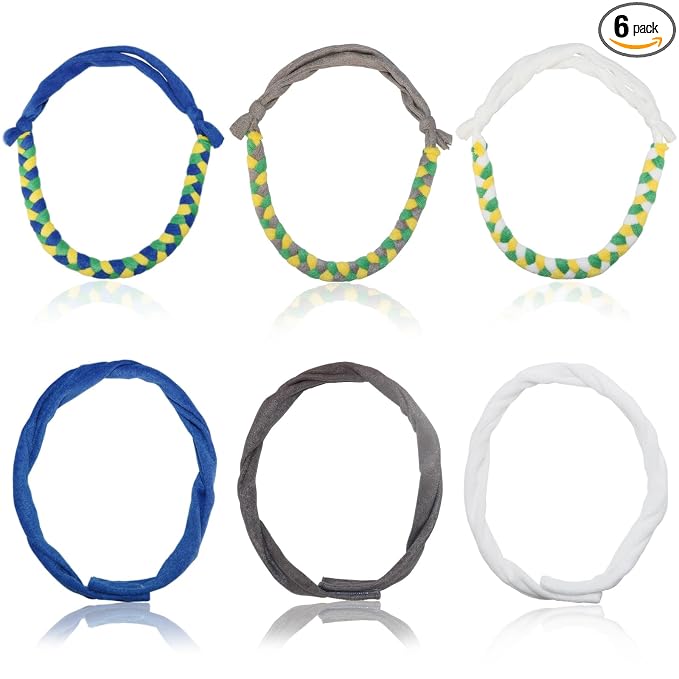 Chew Necklaces for Sensory Boys, Terry Cloth Chewy Necklace Sensory Kids with Chewing, Teething, Biting, Fabric Absorbent Autism Sensory Products with ADHD,SPD, Fidgeting, Anxiety