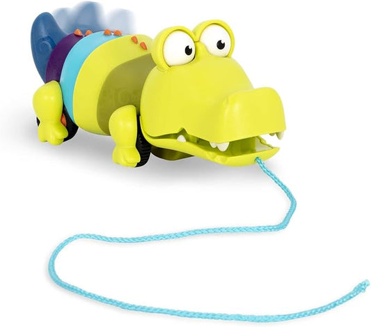 B. toys – Waggle-a-Longs – Pull Along Interactive Toy – Push or Pull Crocodile – Walking Toy with String for Toddlers, Kids, Snappity Scott – 18 Months