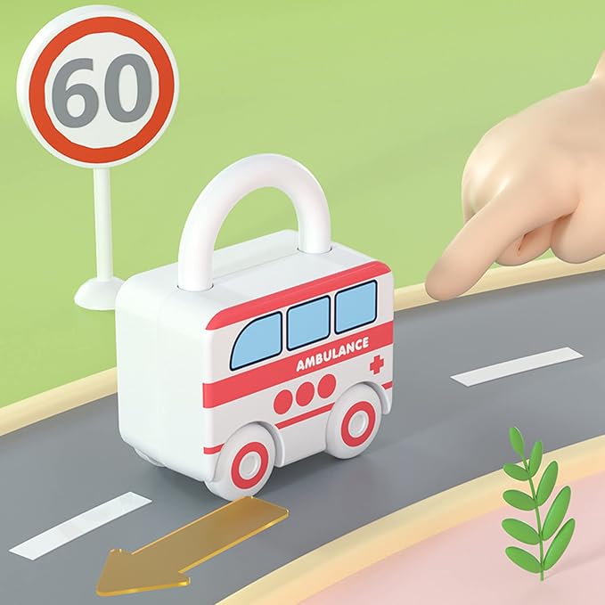 Montessori Educational Toys Learning Games Busy Board - Toddler Car Activities - Baby Sensory Fine Motor Skills Developmental Toys - Gifts for 12 18 24 Month Age 1 2 3 4 One Two Year Old Boys Girls