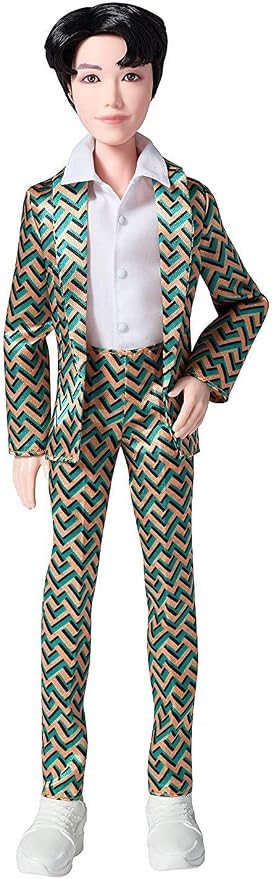 Mattel BTS 11-in j-hope Fashion Doll, Based on Bangtan Boys Global Boy Band, Highly Articulated Figure, Toy for Boys and Girls Age 6 and Up.