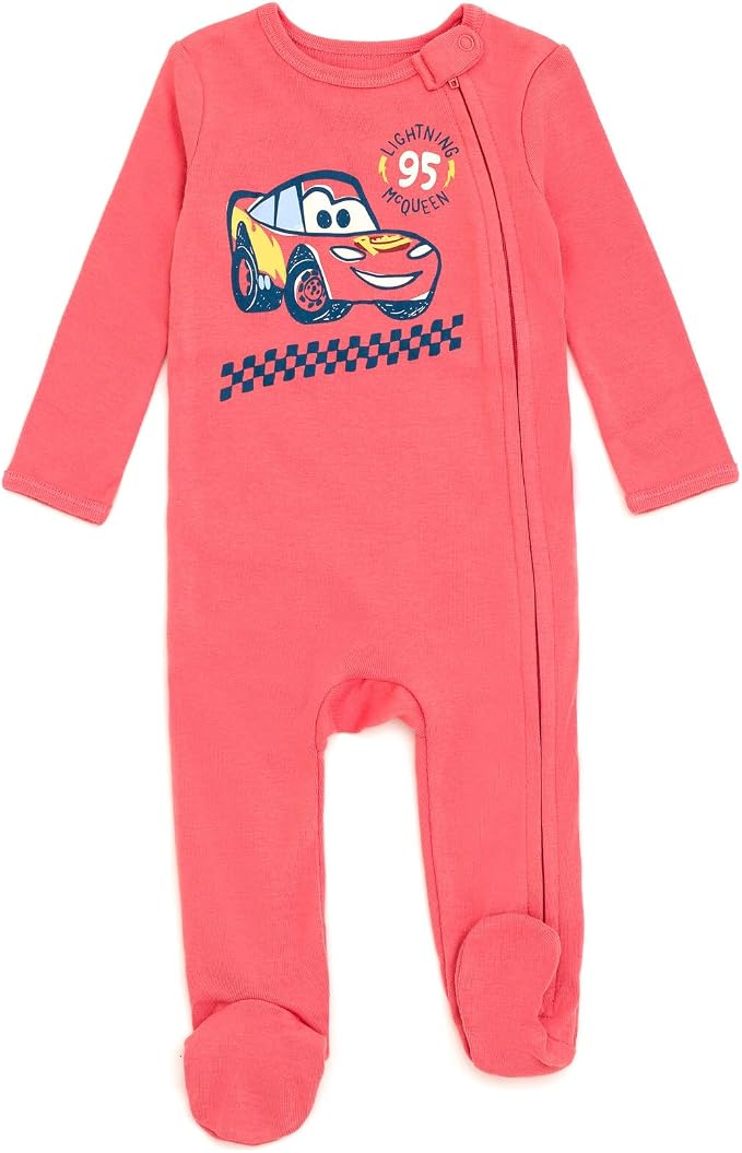 Disney Baby Boys' 2-Pack Footed One-Piece Sleep N' Play Newborn to Infant