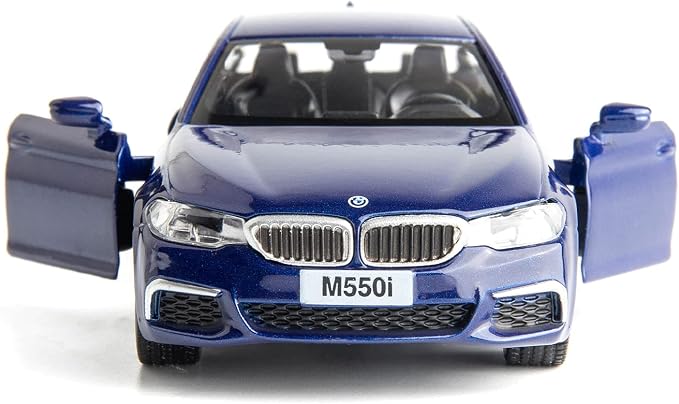 RMZ City BMW M550i Car Model 1:36 Diecasting Alloy Toy Car, Pull Back Vehicles Toy Car for Toddlers Kids Boys Girls Gift Blue