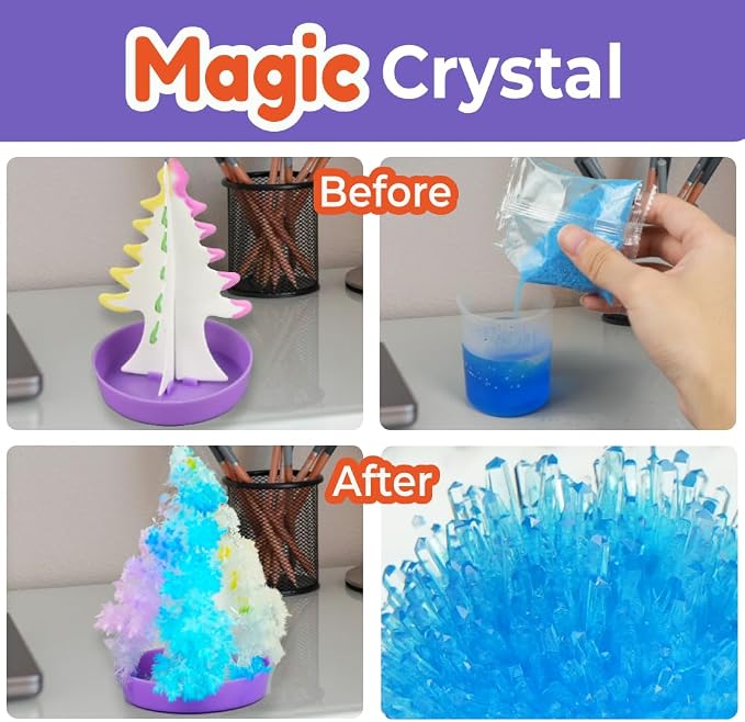 BenBen Science Kit for Kids Ages 8-12, 105 Hands-On Science Experiments with Paintable Volcano, Slime & Tornado Lab, STEM Gift for Boys Girls