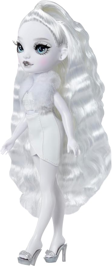 Rainbow High Shadow High Natasha Zima Grayscale 11” Fashion Doll with White Hair and White Outfit, Stylish Handbag, Great Gift for Kids 4-10 Years Old