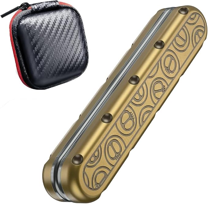 OBEST EDC Fidget Sliders Fidget Toys Stress Relief for Adults Metal Push Pull Rotation Casual Fidget Toy