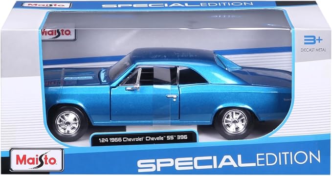 Maisto 1:24 1966 Chevy Chevelle SS 396 Model Car, Multicolor