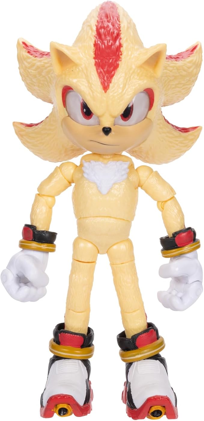 Sonic The Hedgehog Sonic 3 Movie 5" Super Sonic Action Figure: New Character from Jakks Wave #3