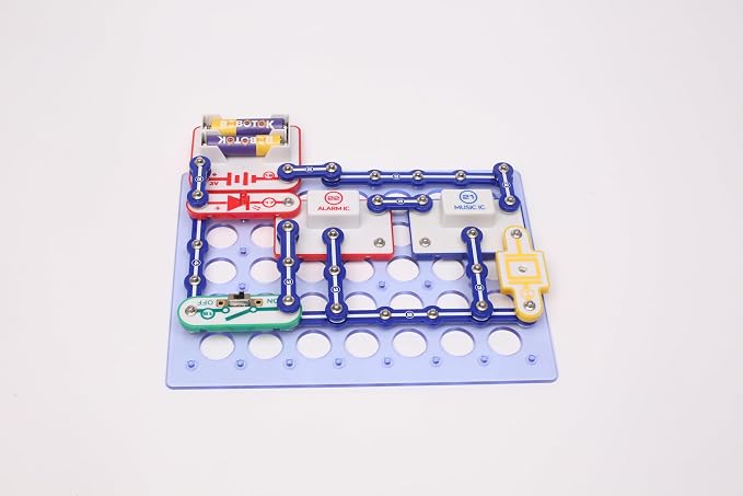 STEM Electronic Circuit Kit for Kids, Over 201 Projects, Physics Circuit Maker Kit, Science Experiment Educational Toy for Boys & Girls Ages 8+ (Mixed Color, 201)