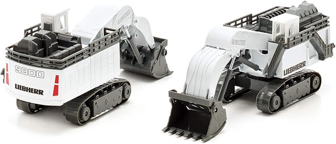 Siku 1798, Liebherr R9800 Mining Excavator, 1:87, Metal/Plastic, White, Functional Folding Shovel