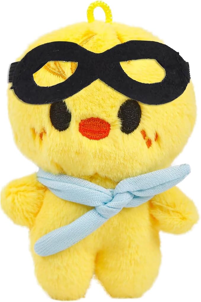 JUNG KOOK SKZ Plushies Skzoo 3RD Stuffed Animal Toy Skz Merch Fans Meeting Dolls with Sunglasses Removable for Fans (BbokAri)