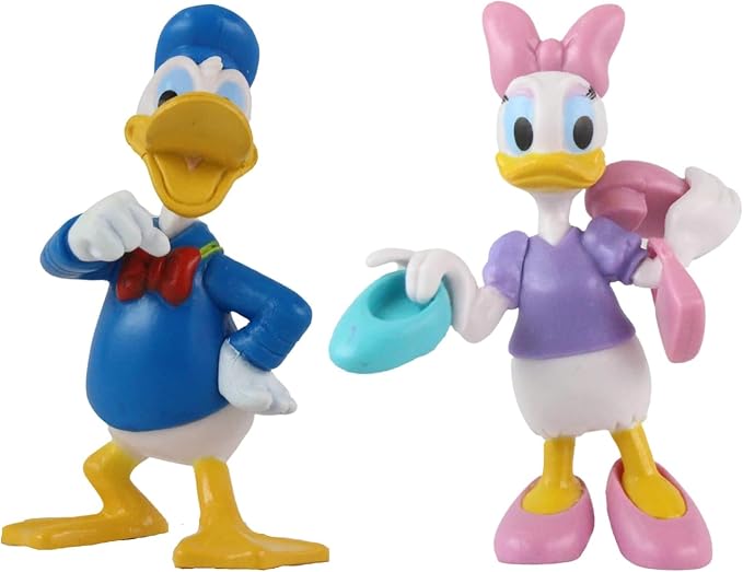 Toptoys2u Bargain Bundles Mickey and Friends 3D Figures - Highly Detailed Collectible Miniature Figures Perfect for Cake Toppers - (Complete Set of 12)