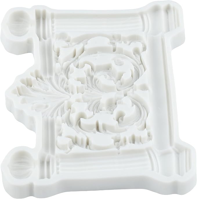Baroque Fence Polymer Clay Molds European Relief Fence Silicone Mold for Jewelry Making Epoxy Resin Casting Air Dry Polymer Clay Craft