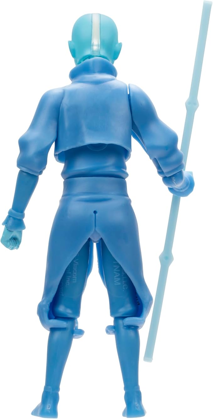 Jazwares Avatar: The Last Airbender Avatar Aang (Book One) - 4.5-Inch Scale Figure with Staff, Air Effects, and Battle Actions