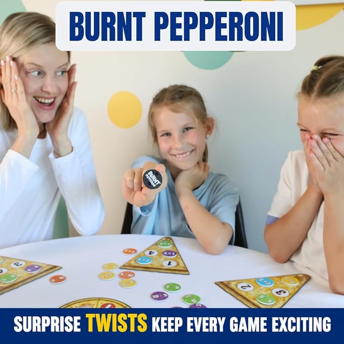 Matheroni Pepperoni Math Games for Kids 8-12, Division & Multiplication Game, Educational STEM Board Games with Fun Pizza Theme, 3rd-6th Grade Learning Toys by Pidoko Kids