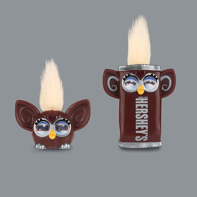 Furby Minis 12 Pack of The Hershey Company Figures, Tiny Collectible 1-Inch Candy Toys, Halloween Handouts for Kids, Easter Basket Stuffers, Ages 6+ (Amazon Exclusive)