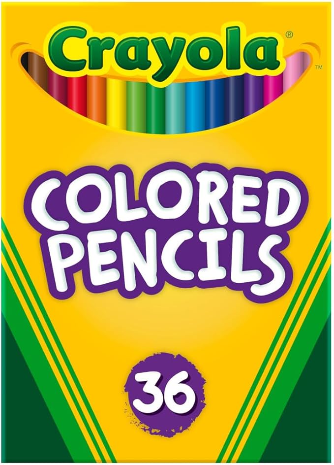 Crayola Colored Pencils (36ct), Kids Pencil Set, Pre-Sharpened Coloring Book Pencils for Kids & Adults, Arts & Crafts Supplies, Ages 3+ (Pack of 12)