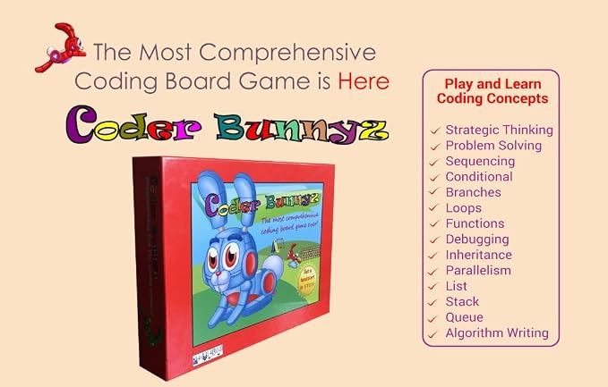 The Most Comprehensive STEM Coding Board Game Ever! Learn All the Concepts You Ever Need in Computer Programming in a Fun Adventure. Featured at TIME, NBC, Sony, Google, Maker Faires!