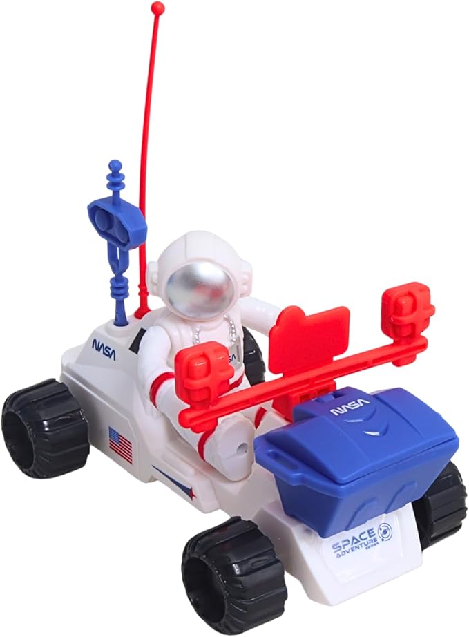 Space Adventure Space Shuttle Playset – Licensed Light & Sound Shuttle with Hovercraft, Space Buggy & Astronaut Figures, Plastic Space Toy & Collectible for Kids Ages 3+