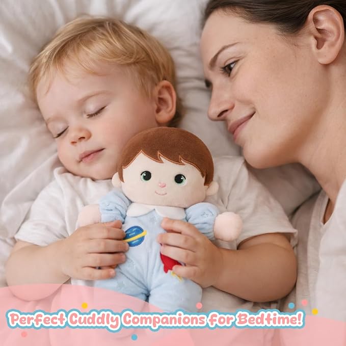 Soft Boy Baby Doll 10" Ocean Blue - My First Baby Rag Doll, Birthday Toys for 1 Year Old Boy, Ideal Gifts for 1 Year Old Boy & Baby Boy, Snuggle Buddy for Infants & Toddlers