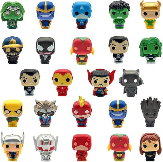 Joyday Action Figures, 24 PCS Mini Figures Toy Set, 1.38 Inch PVC Cake Topper Figures Decorations, Gift for Kids in Birthday Party, Christmas Day, Easter Day