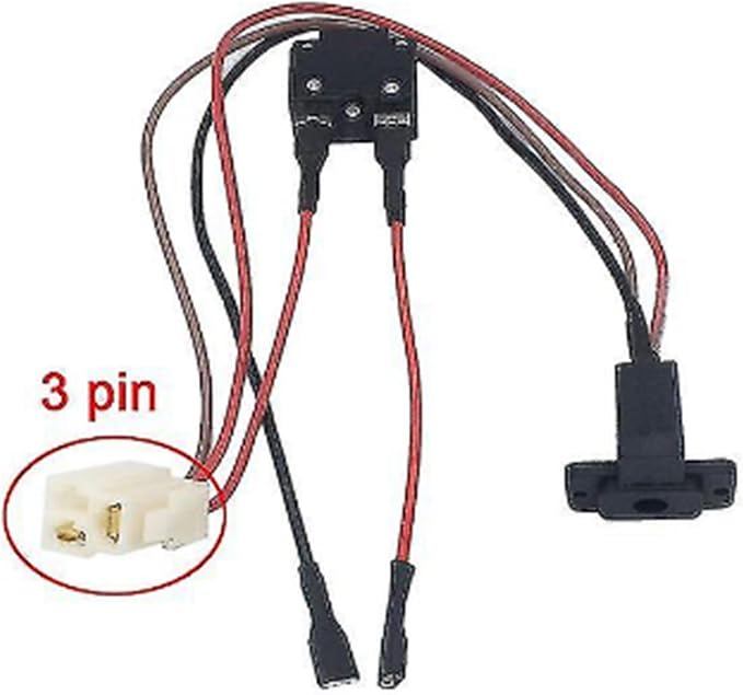 weelye Charging Hole for Children Electric Vehicle 6V 12V 24V Round Charging Port for Children Electric Vehicle Charger Socket Strip line Replacement Parts