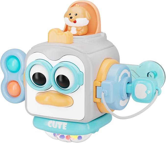 OSIMILY Busy Cube for 1 Year Old Toys| Montessori Toys for 1 Year Old,Sensory Toys for Toddlers 1-3,Learning Fine Motor Skills Toys,Birthday Gift for Baby Aged 6, 9, 10, 12, 18 Months