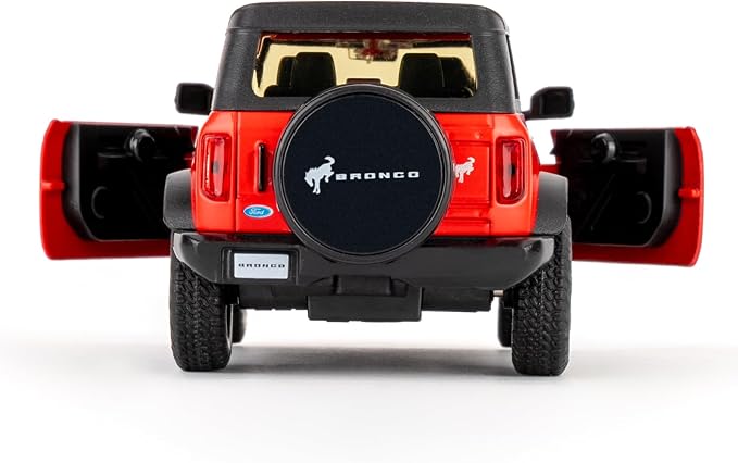 Ford Bronco Badlands 2dr Car Model, 1:36 Diecast Ford Toy Cars, Collectible Car Gift for Kids Boys Girls(Red)